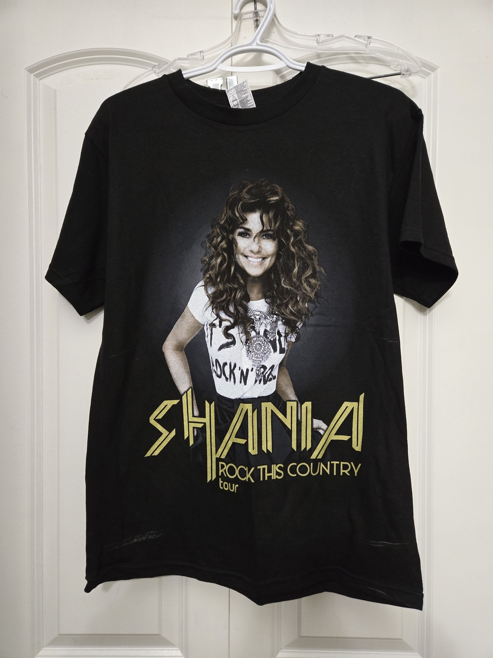 Shania Rock This Country Tour Womens Black Graphic Tee